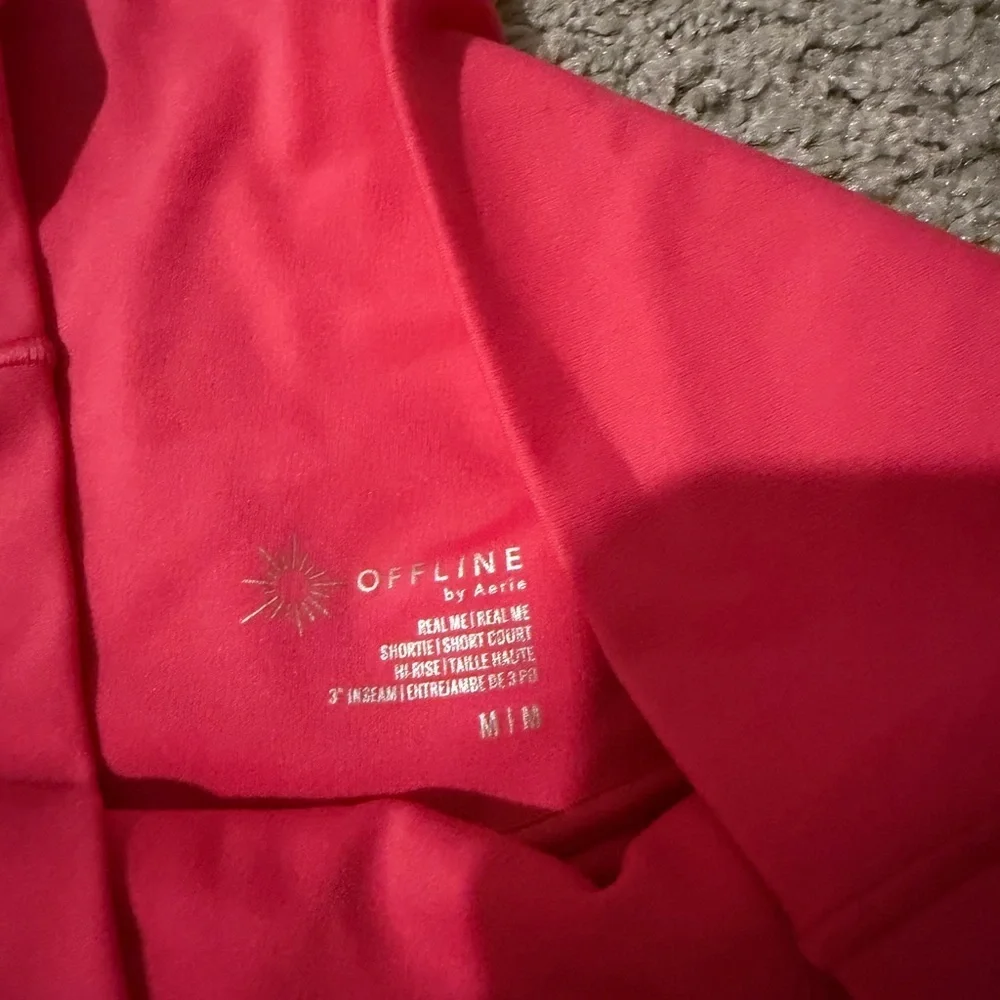 Aerie Women's Bright Pink Bike Shorts